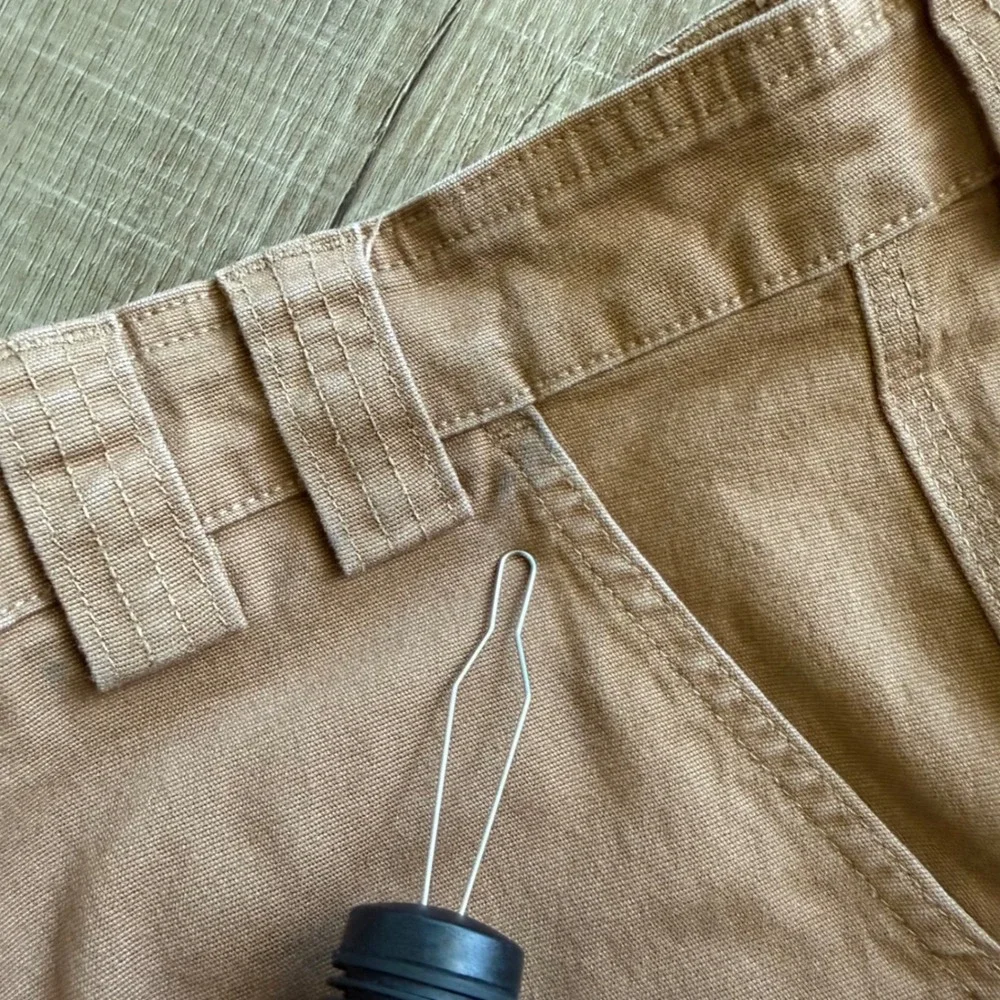Duluth Trading Co Flex Fire Hose Relaxed Fit Cargo Shorts Brown W32 L9 Inseam